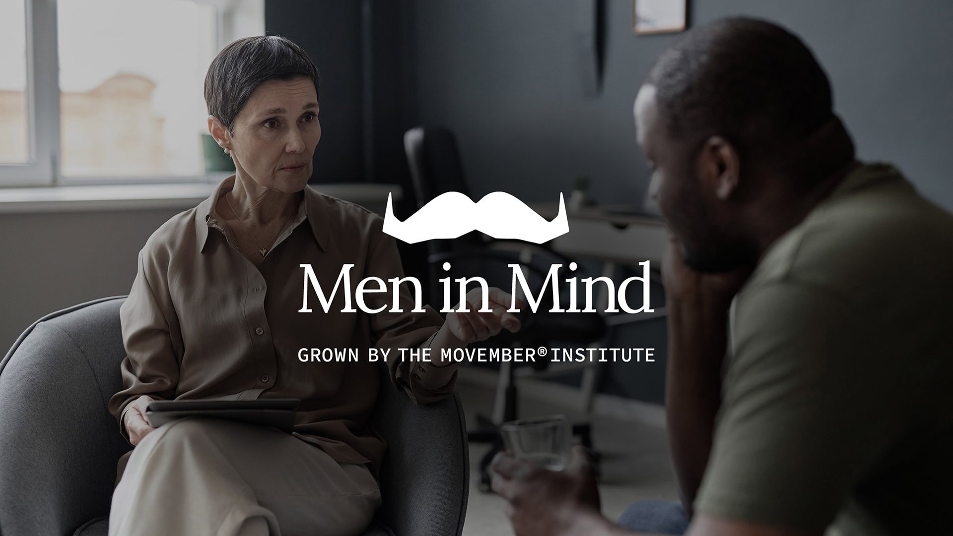 Photo of a psychological practitioner hearing a client.