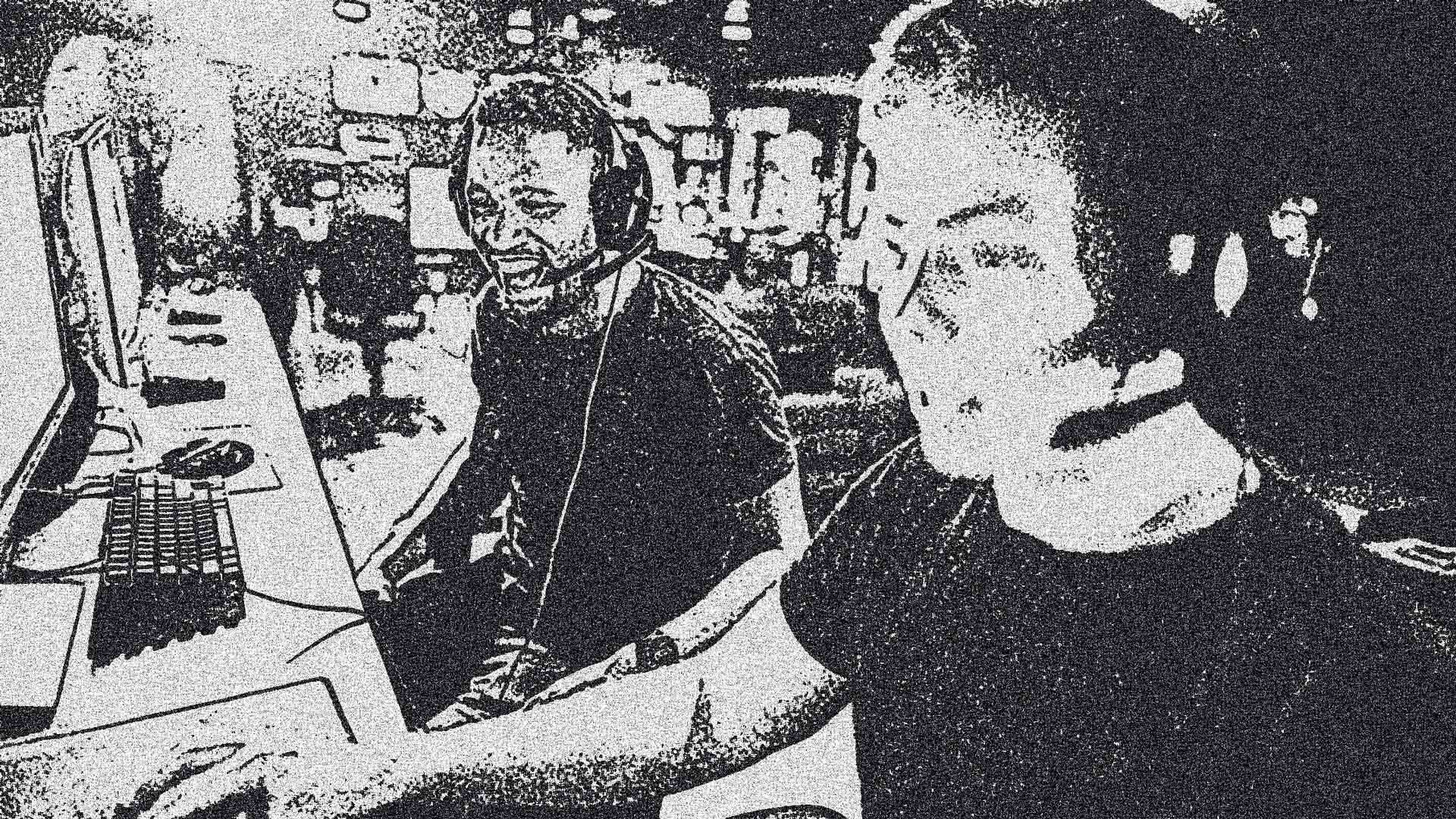 Photo of a discussion panel at a gaming conference.